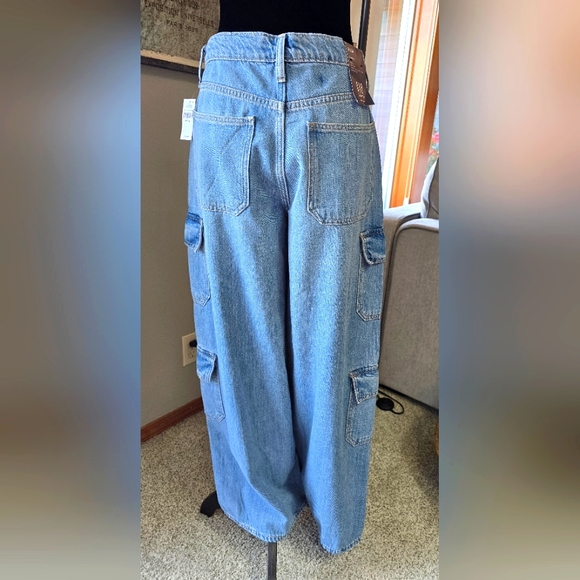 GAP Denim - GAP - BAGGY- Women's Blue Wide-Leg Jeans- SIZE 8/29R NWT